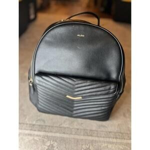 ALDO Black Quilted Backpack